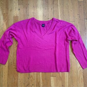 GAP Pink V-Neck Sweater